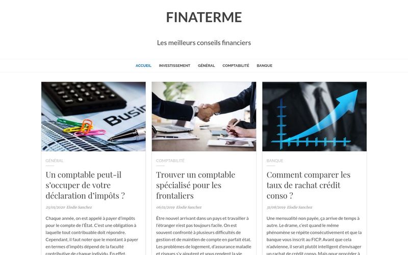 FINATERME - Les meilleurs conseils financiers